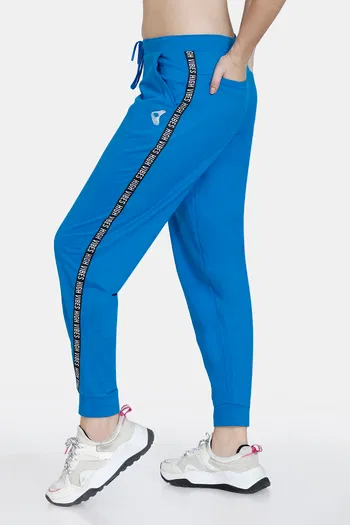 Buy Zelocity Relaxed Mid Rise Joggers - Mykonos Blue